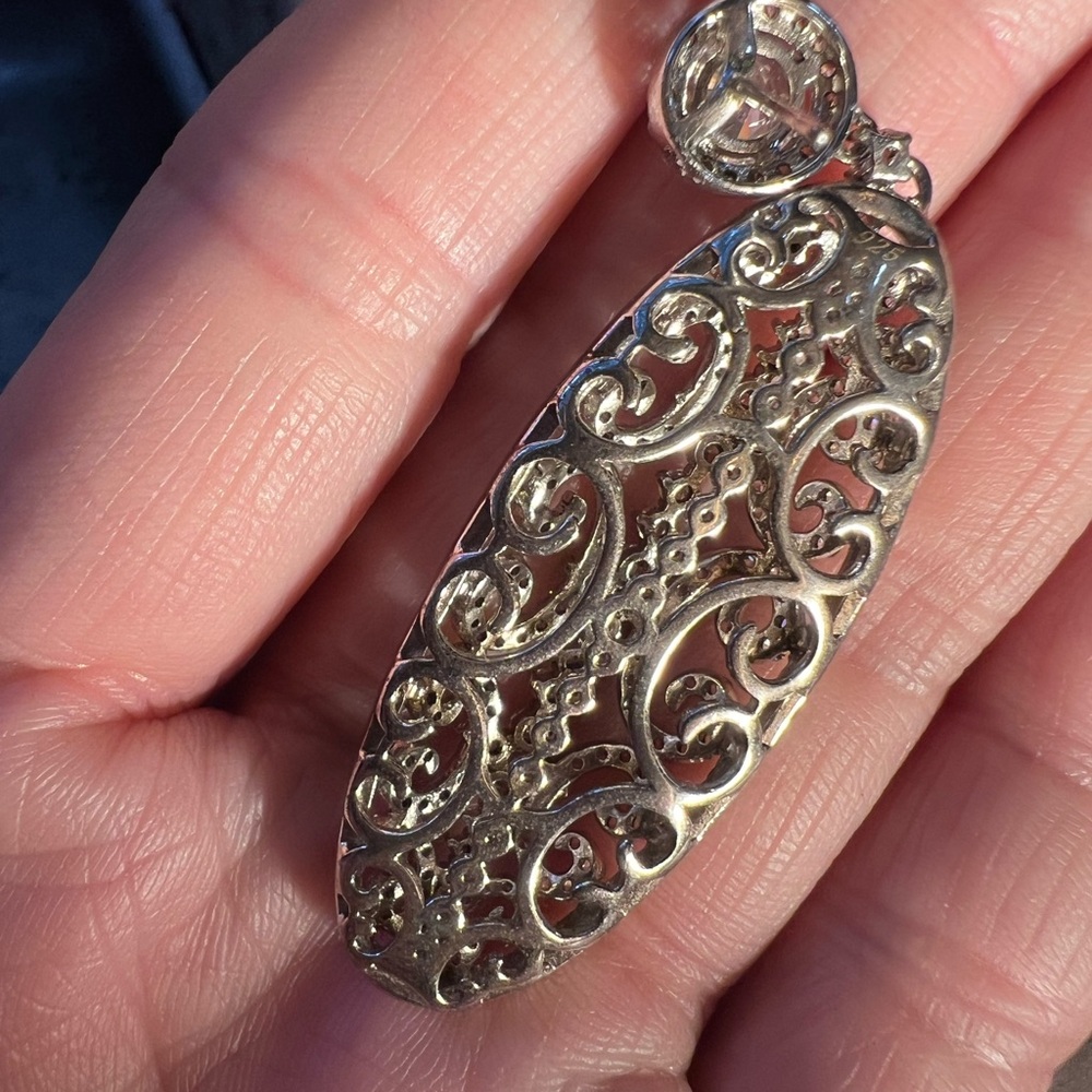 Unique Vintage Silver Statement Earrings - image 7